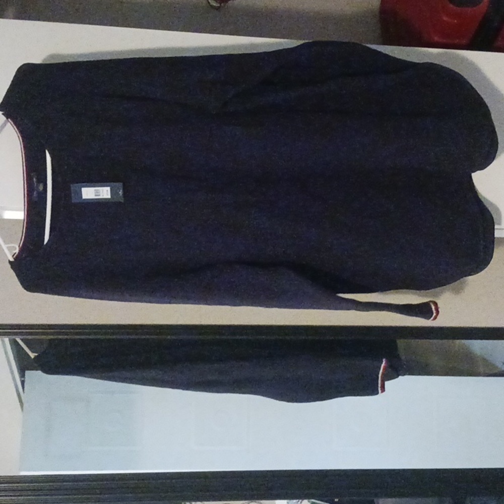 Tommy Hilfiger plus size sweater,  XXL, red, navy blue and white